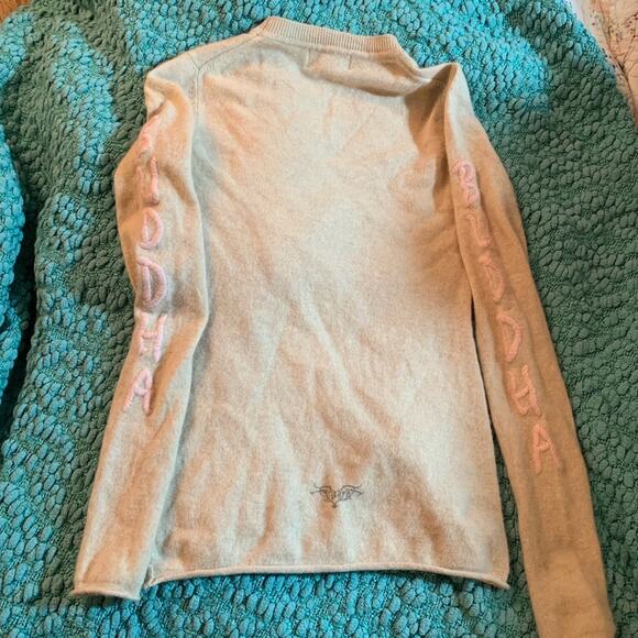 NVLA 100% CASHMERE BUDDHA SWEATER Y2K YOGA - Picture 4 of 8